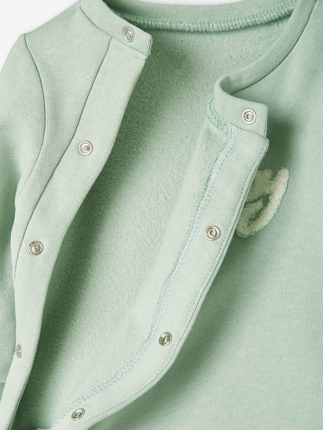 Ensemble bébé 3 pièces en molleton naissance beige chiné