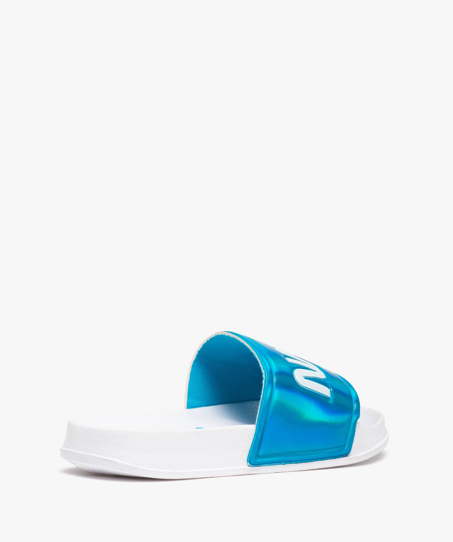 Mules de piscine fille à bandeau irisé – Nasa bleu | GEMO