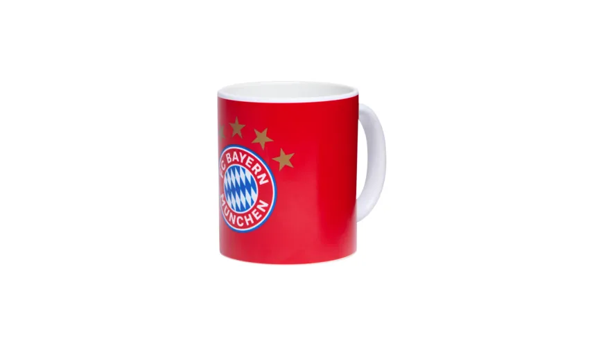 FC BAYERN MÜNCHEN Tasse 5 Sterne rot