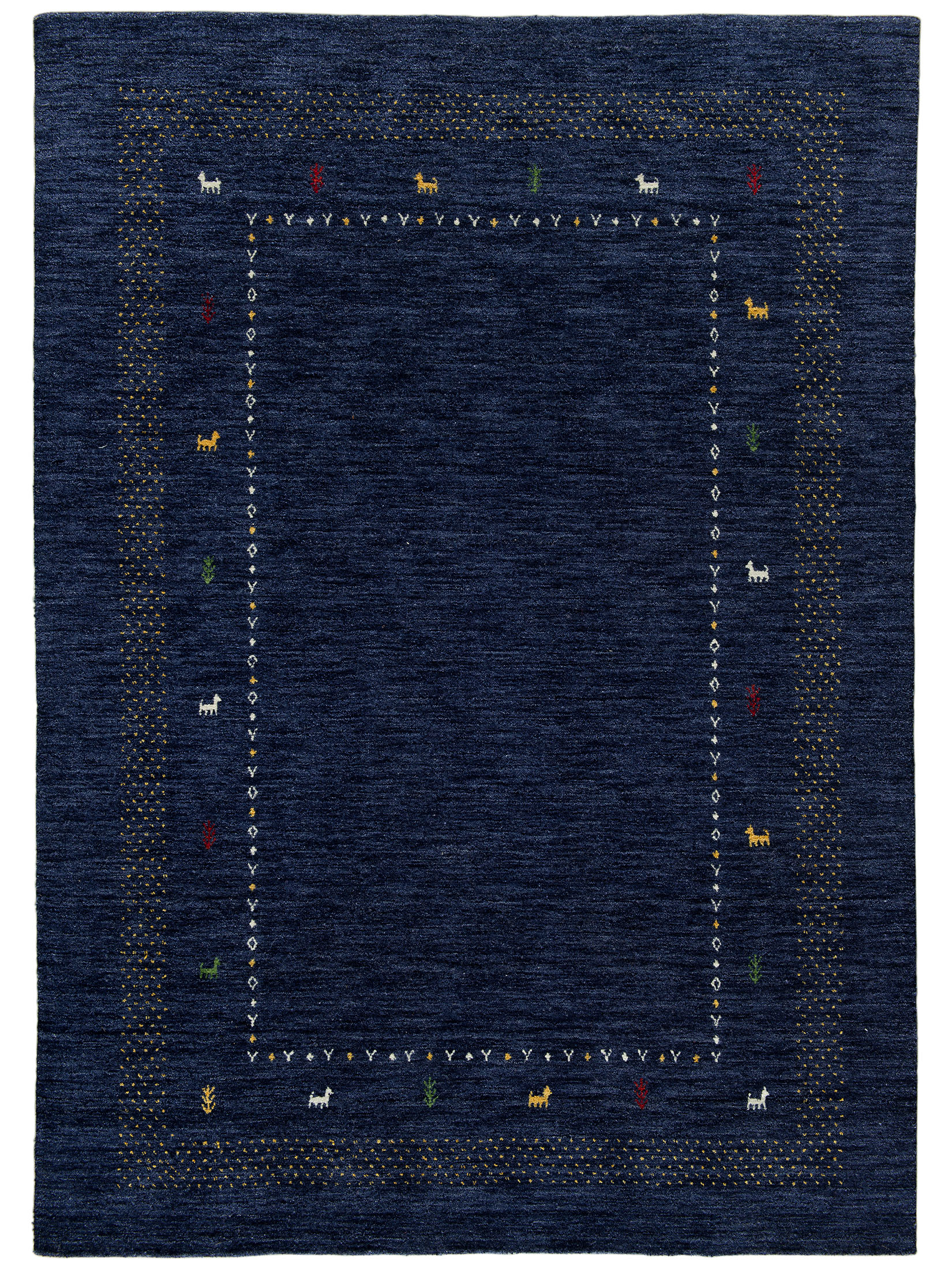 Kamlapur Gabbeh-Teppich, Dark Blue
