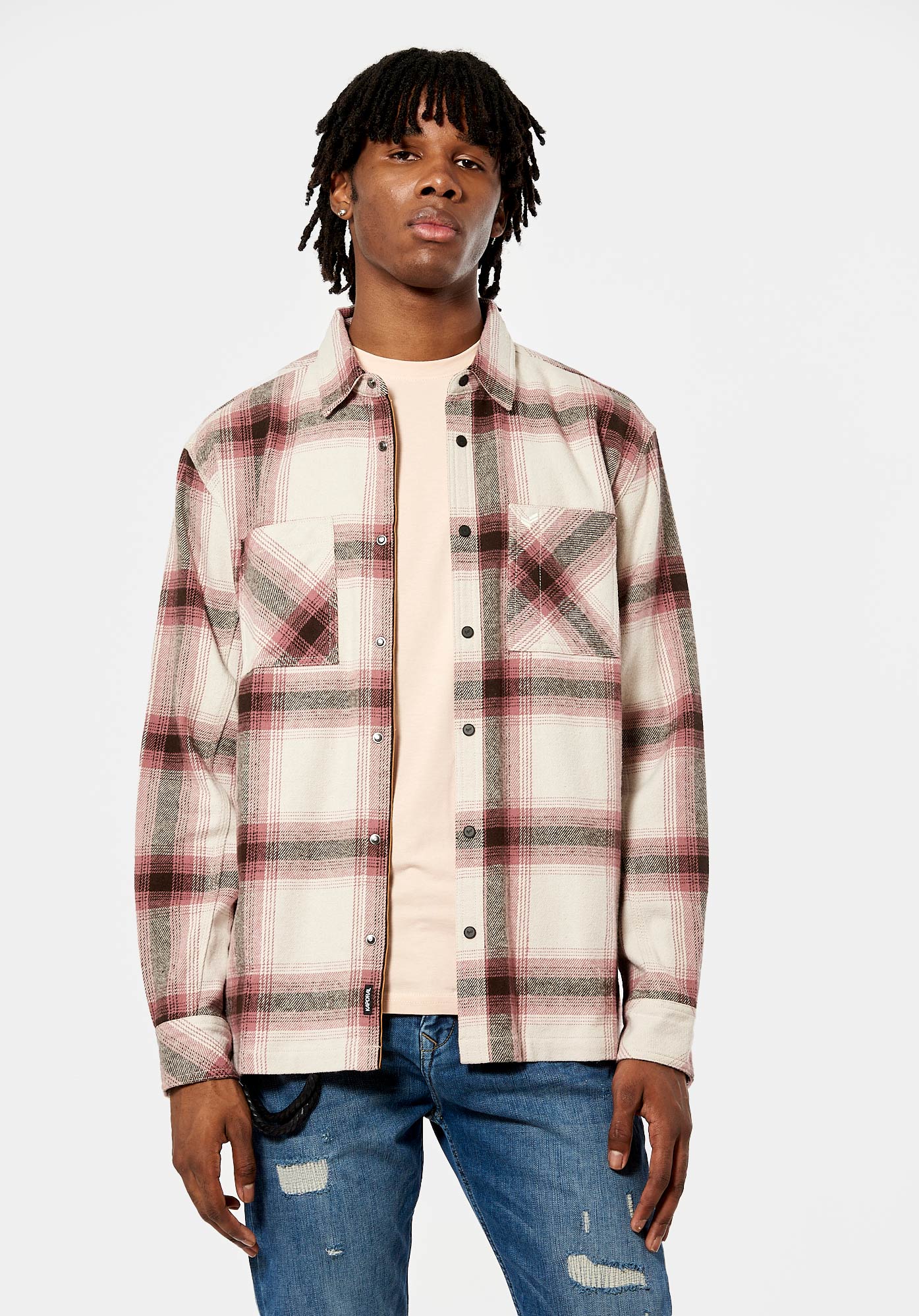 TANGO  Surchemise rose Homme en 100% coton