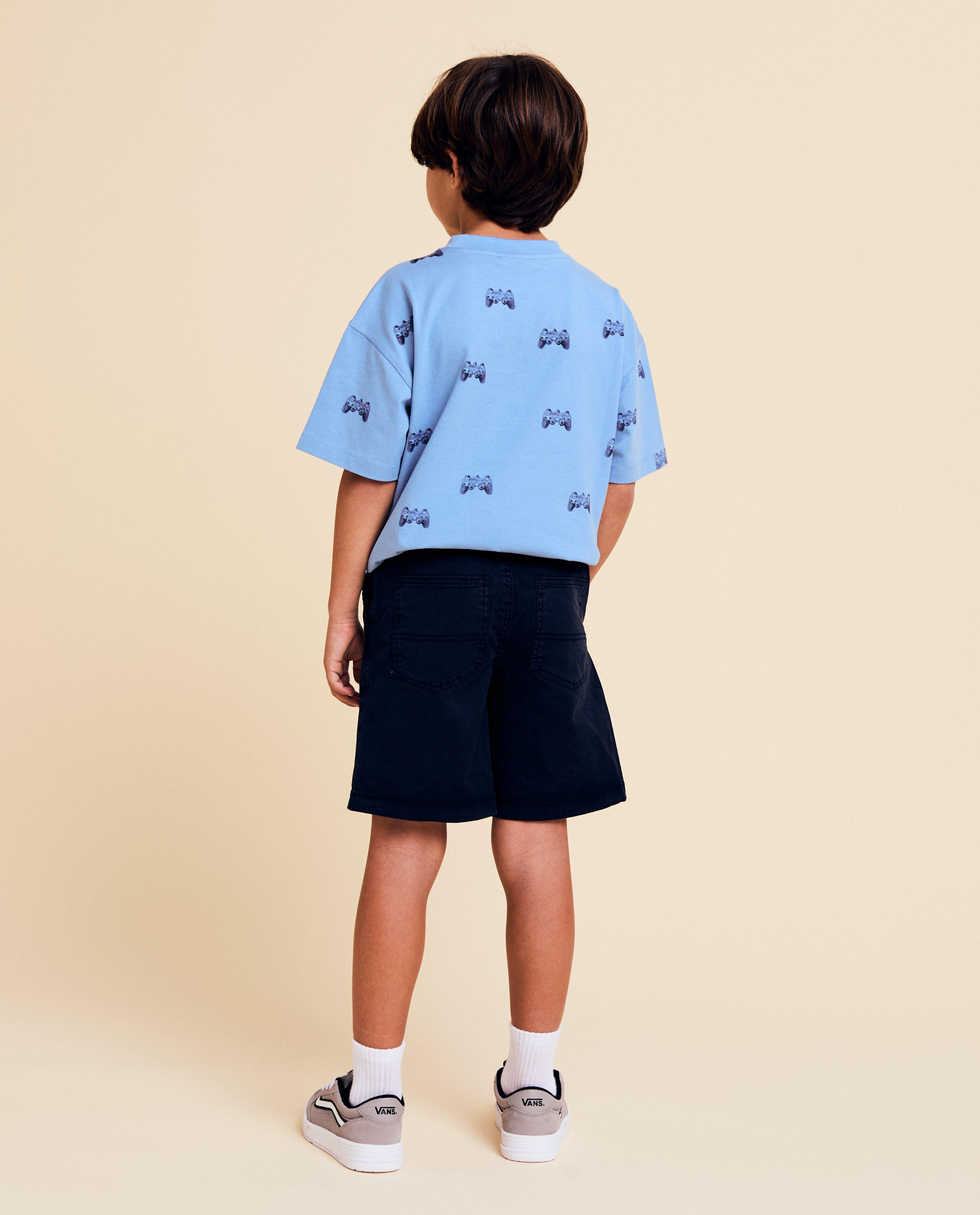 Tricou Kidz Nation cu controlori de imprimare, Ocazii speciale blauw