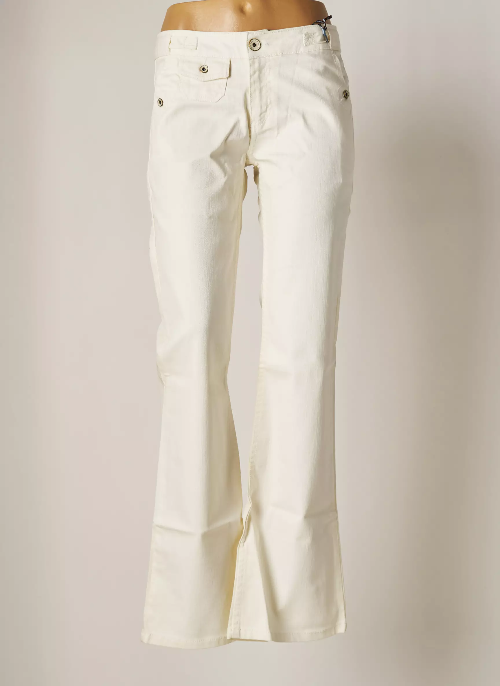 National Liberty Pantalons Flare Femme couleur beige