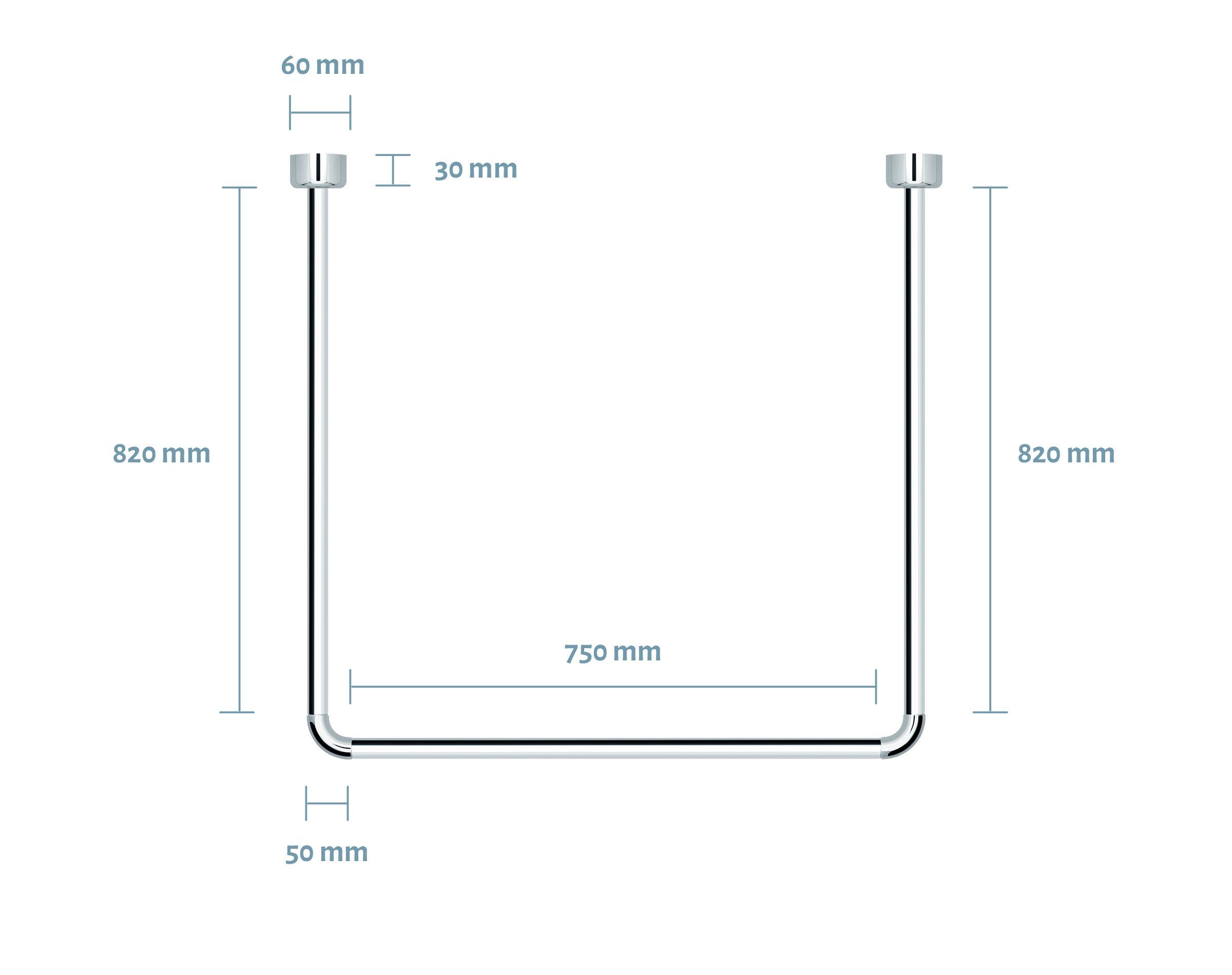 Libaro Duschvorhang Breite 160 cm, Universal-Set Duschvorhangstangen Badewannen Eck-Duschen L & U-Form