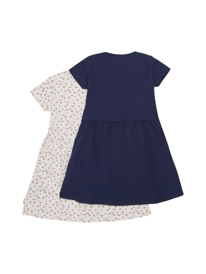 Minymo Jerseykleid MIDress SS (2-pack) - 6030  Verspieltes Kleid mit Print in Blau günstig kaufen
