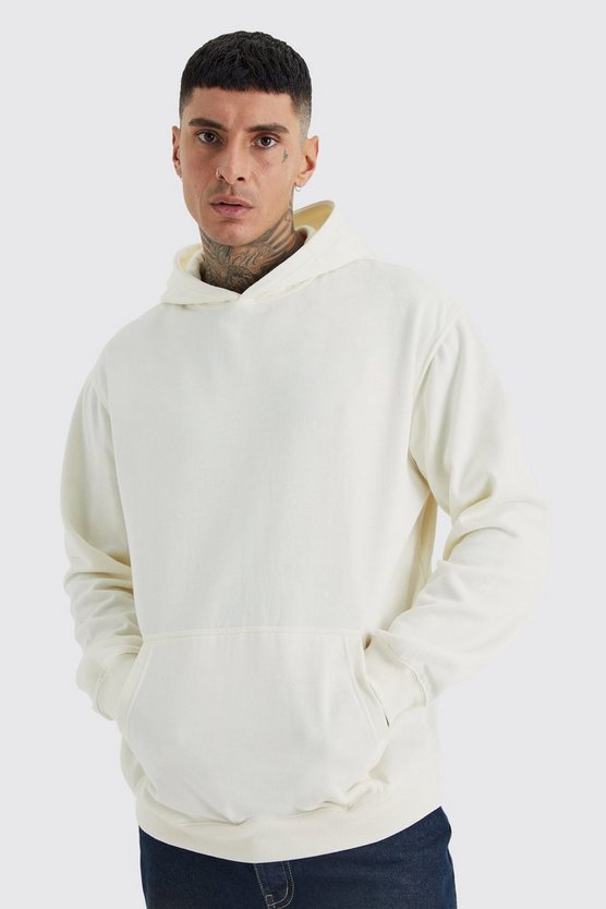 Tall Oversize Hoodie mit Totenkopf Herz Print