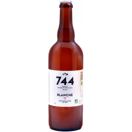 BIERE BLANCHE 75CL - BRASSERIE 744