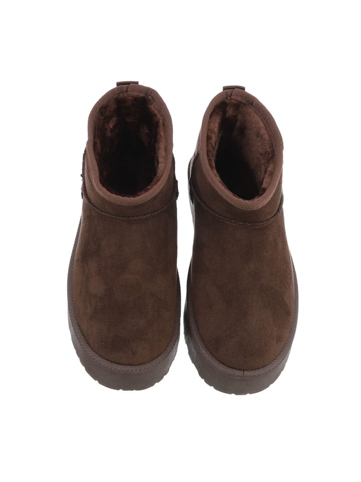 Ital-Design Stiefelette in Braun günstig kaufen