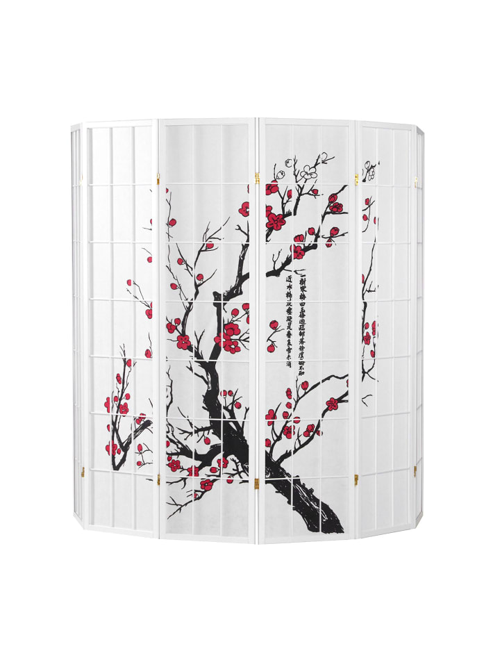 Homestyle4u 6-tlg. Paravent in Weiß 264x179 günstig kaufen onesize