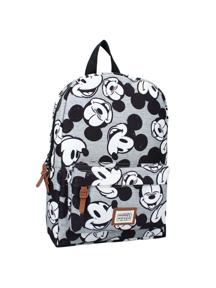 Disney Mickey Mouse Rucksack Grau | Micki Maus | Mickey Mouse | 33 x 25 x 10 cm | Kinder Tasche günstig kaufen onesize