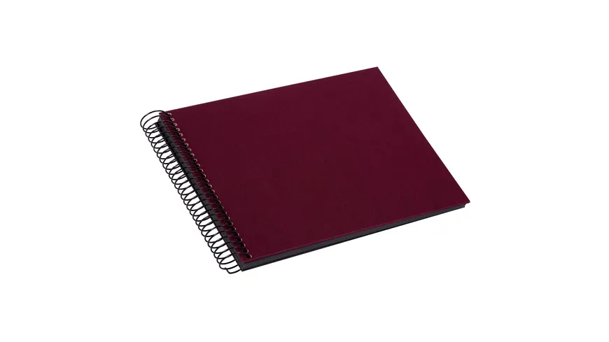 goldbuch Spiralalbum Bella Vista bordeaux mit schwarzen Seiten 17x23 cm
