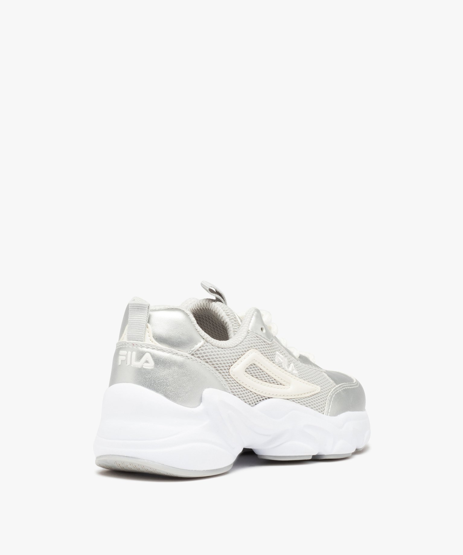 Baskets fille running en mesh et matière irisée – Fila F... argent | GEMO