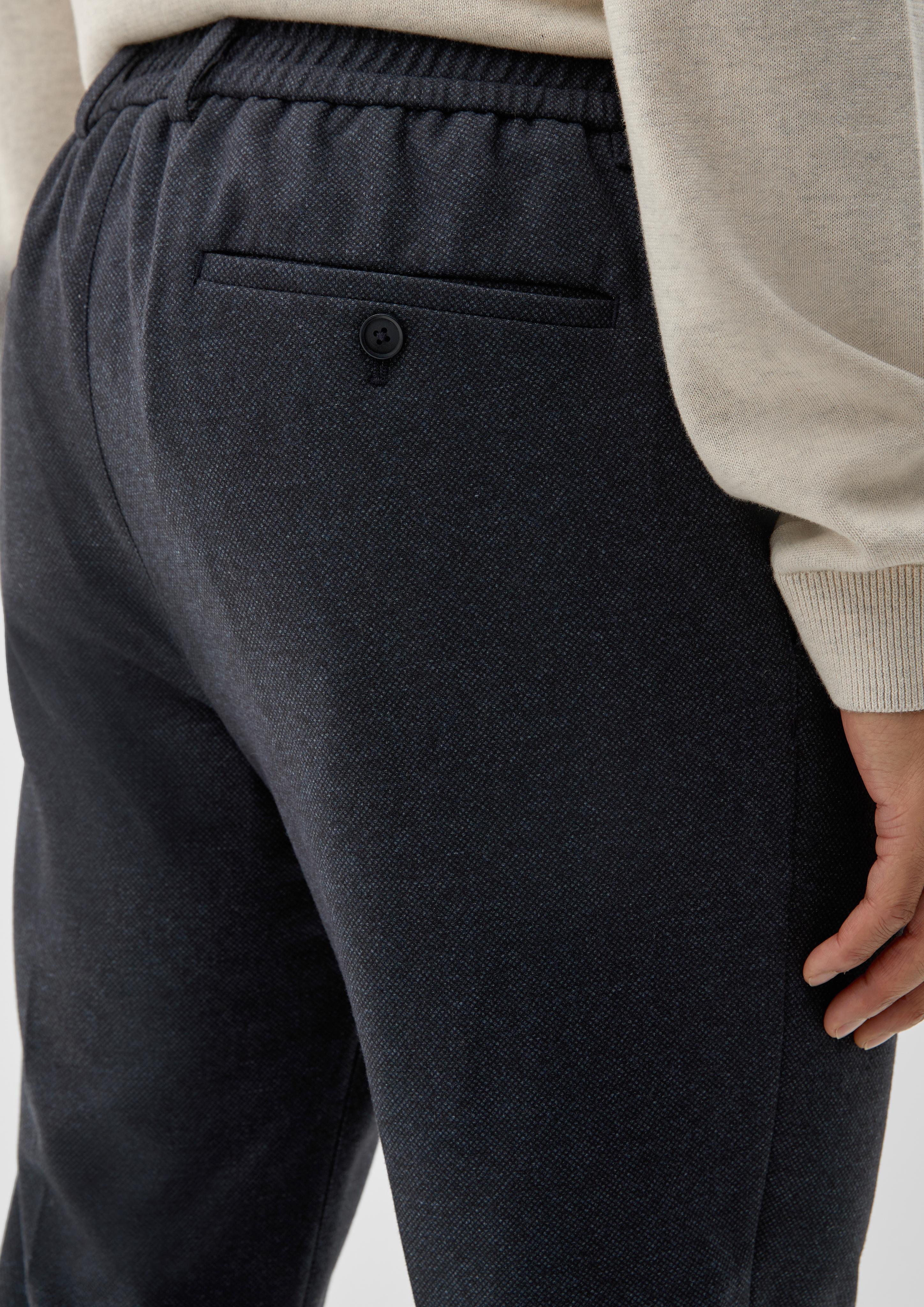 Slim: Bundfaltenhose aus Jersey  2120643-59A1