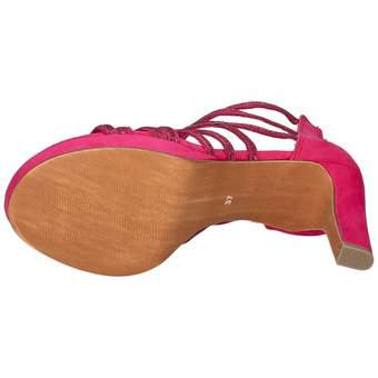 Marco Tozzi Schaftsandale in pink