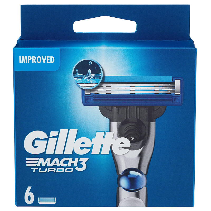 Gillette Gillette blader 6-pk Mach3 Turbo