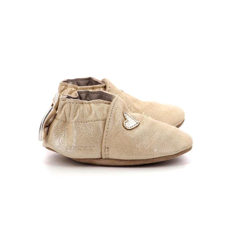 Chaussons cuir tannage vegetal Mini Love