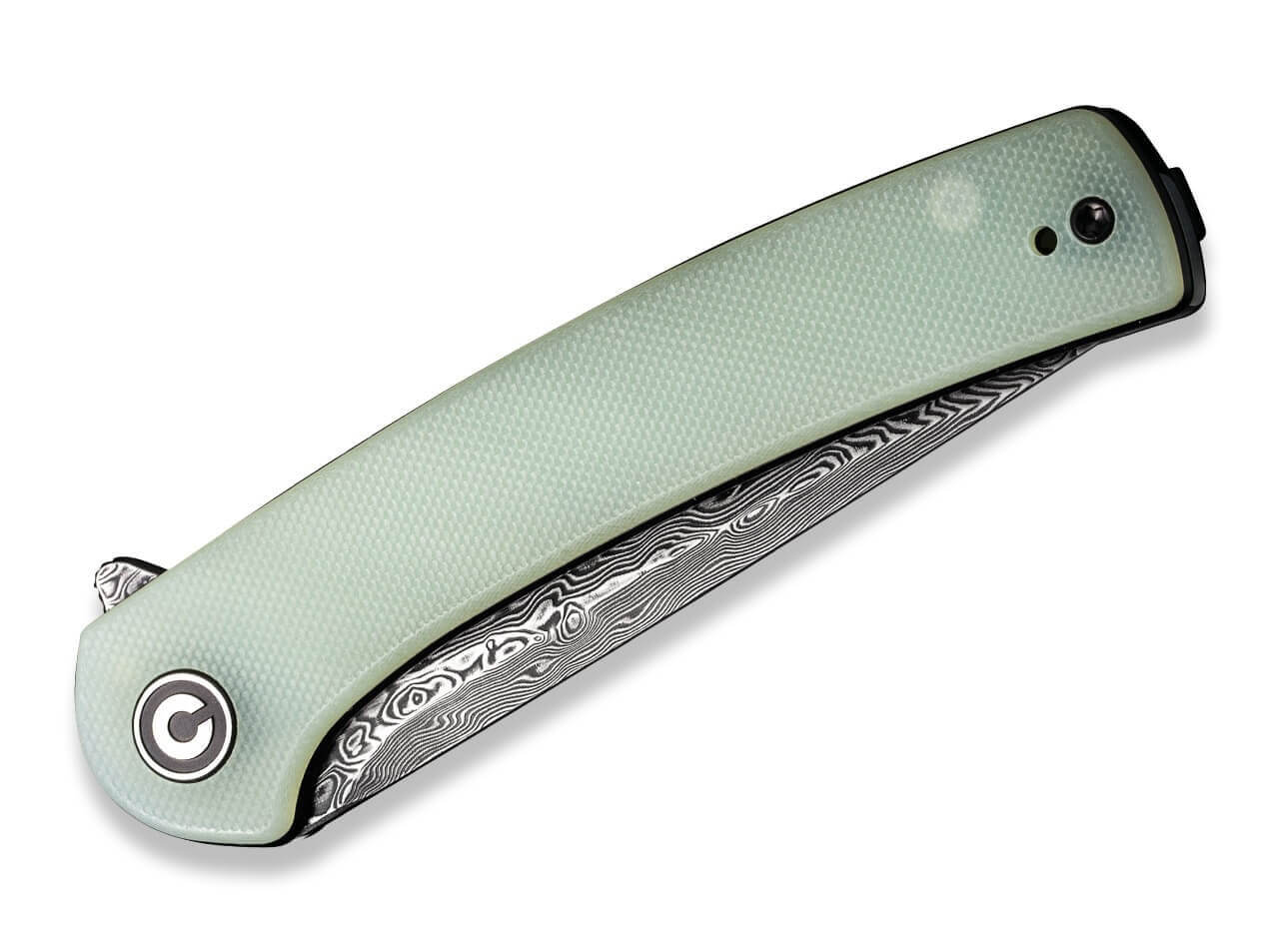 Mini Asticus Natural G10 Damascus