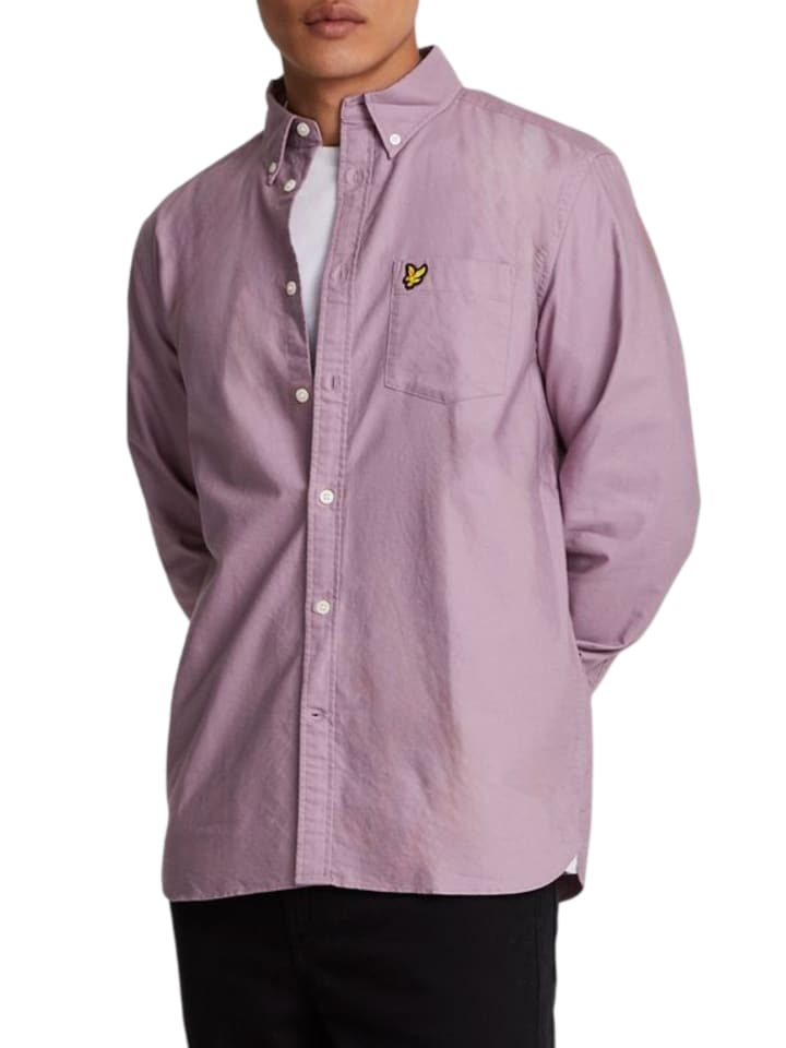 Lyle & Scott Langarmhemd in Graulila günstig kaufen