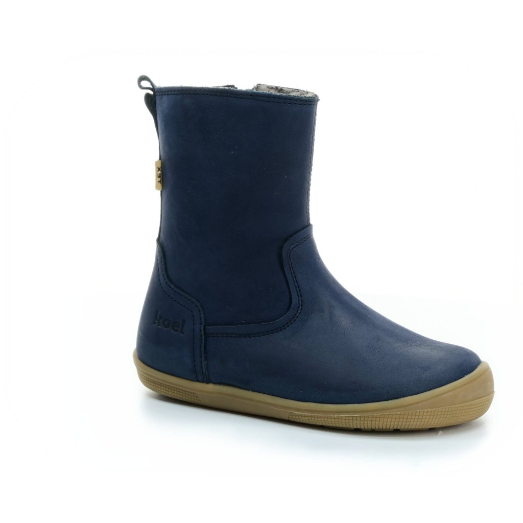Koel4kids Eleanor TEX Wool Blue 07T020.207-110 mit Wolle gefütterte Barfußhalbstiefel