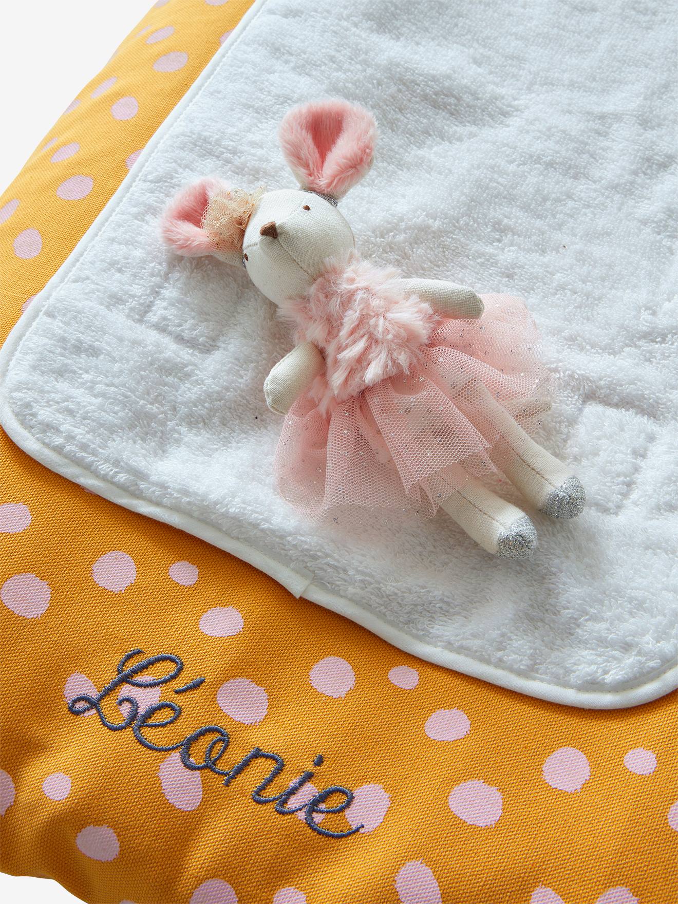 Vertbaudet Bezug für Baby Wickelauflage GIRAFFE, personalisierbar - mehrfarbig