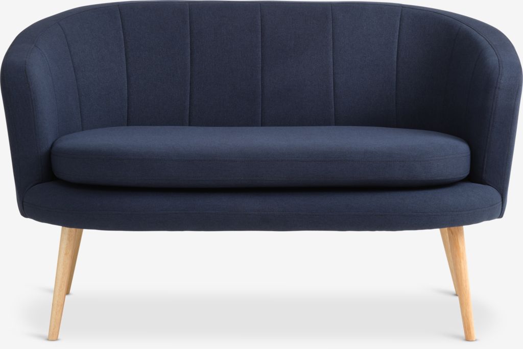 GISTRUP Sofa GISTRUP 2-osobowa tkanina w kolorze granatowym