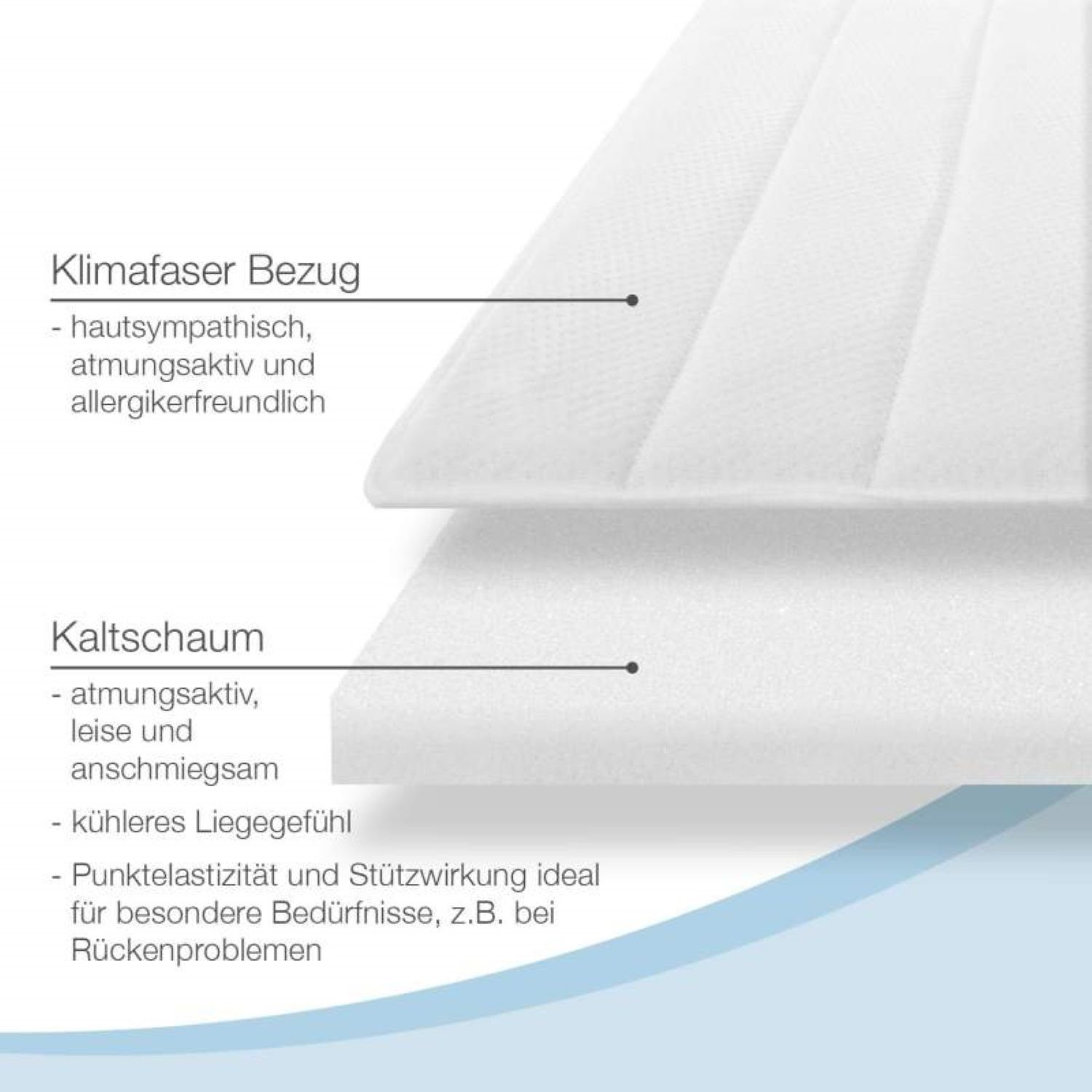 Topper, Bestschlaf, 6 cm hoch, Kaltschaum