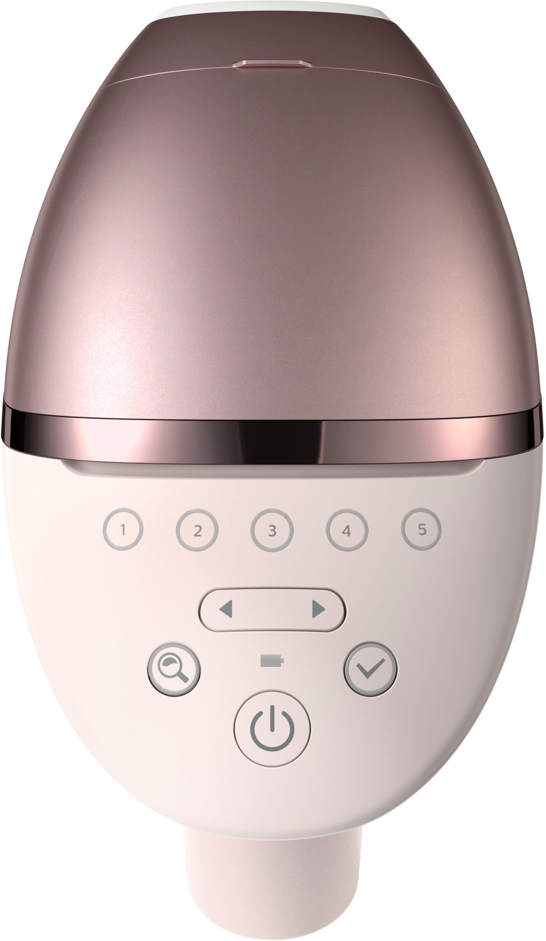 Philips IPL-Haarentferner Lumea S9000 BRI958/00, 450.000 Lichtimpulse, 4 Aufsätze (Achseln, Bikinizone, Körper und Gesicht), kabellos