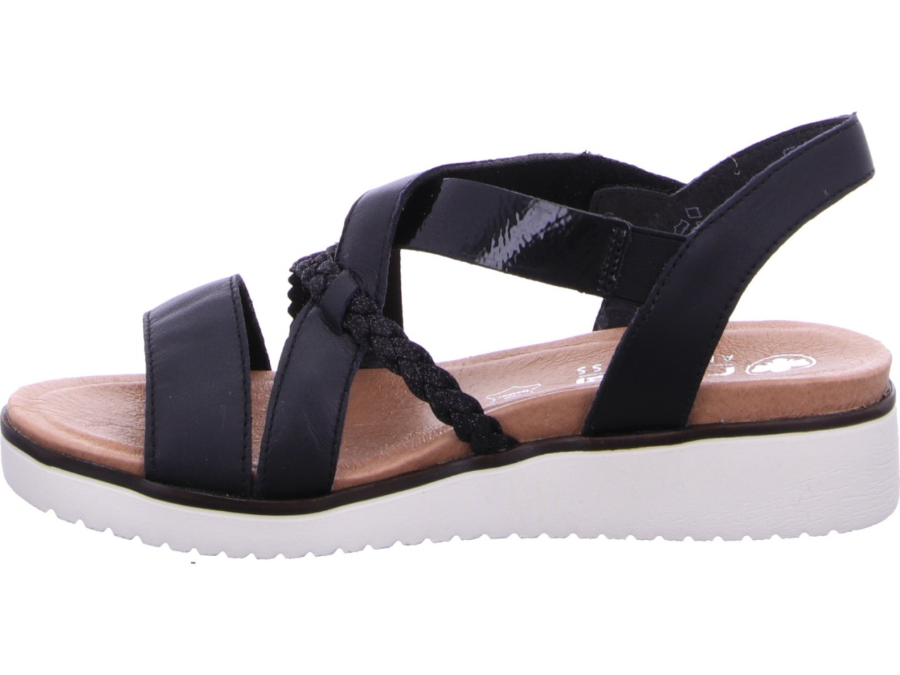 RIEKER Klassische Sandalen schwarz
