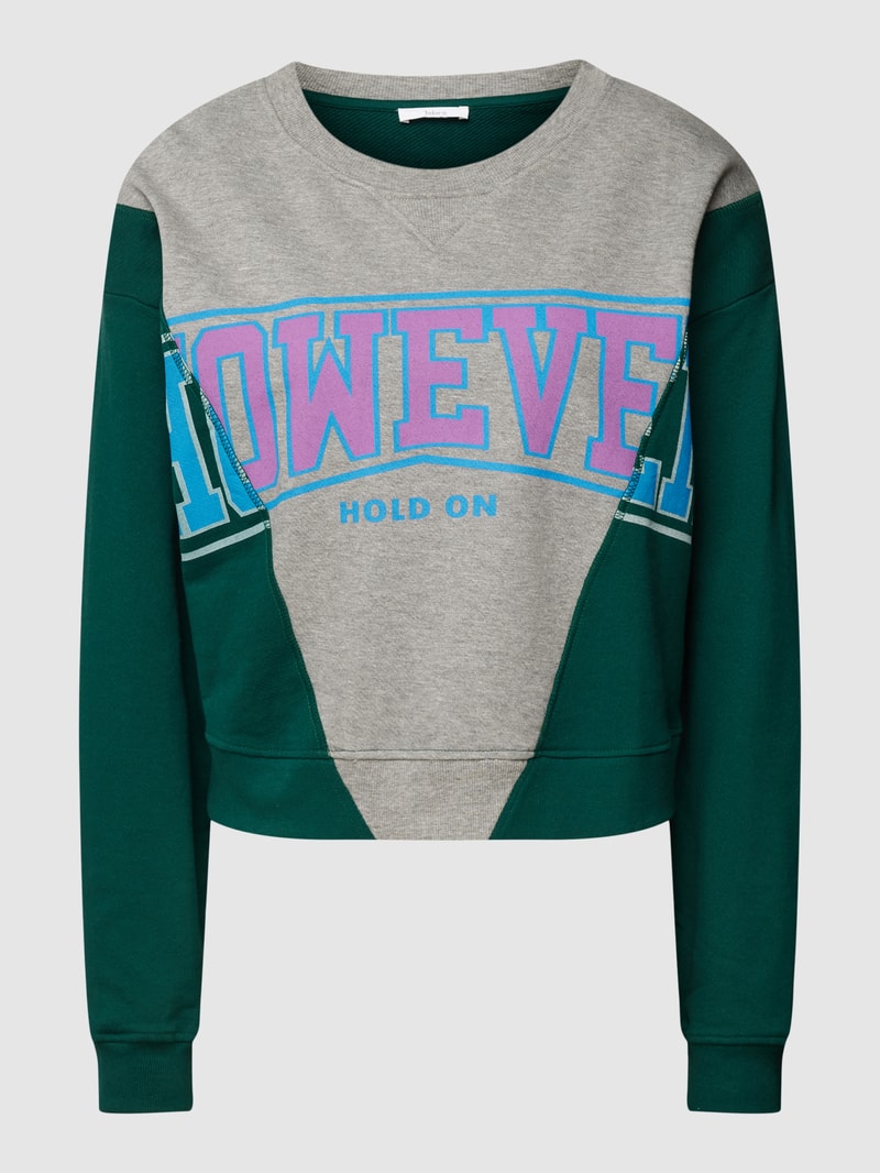 Sweatshirt in Two-Tone-Machart in bottle