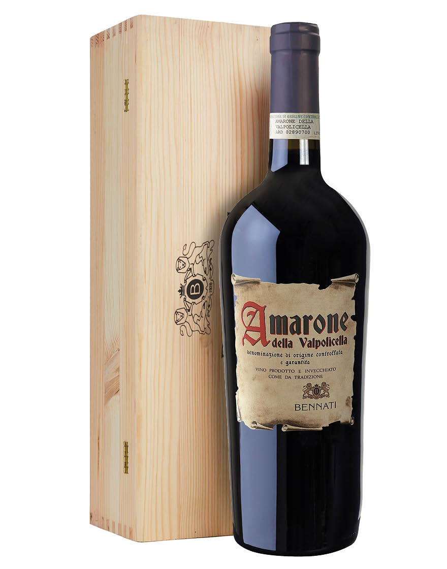 Amarone della Valpolicella DOCG 2019 Bennati Magnum 1,5 ℓ, Caisse bois