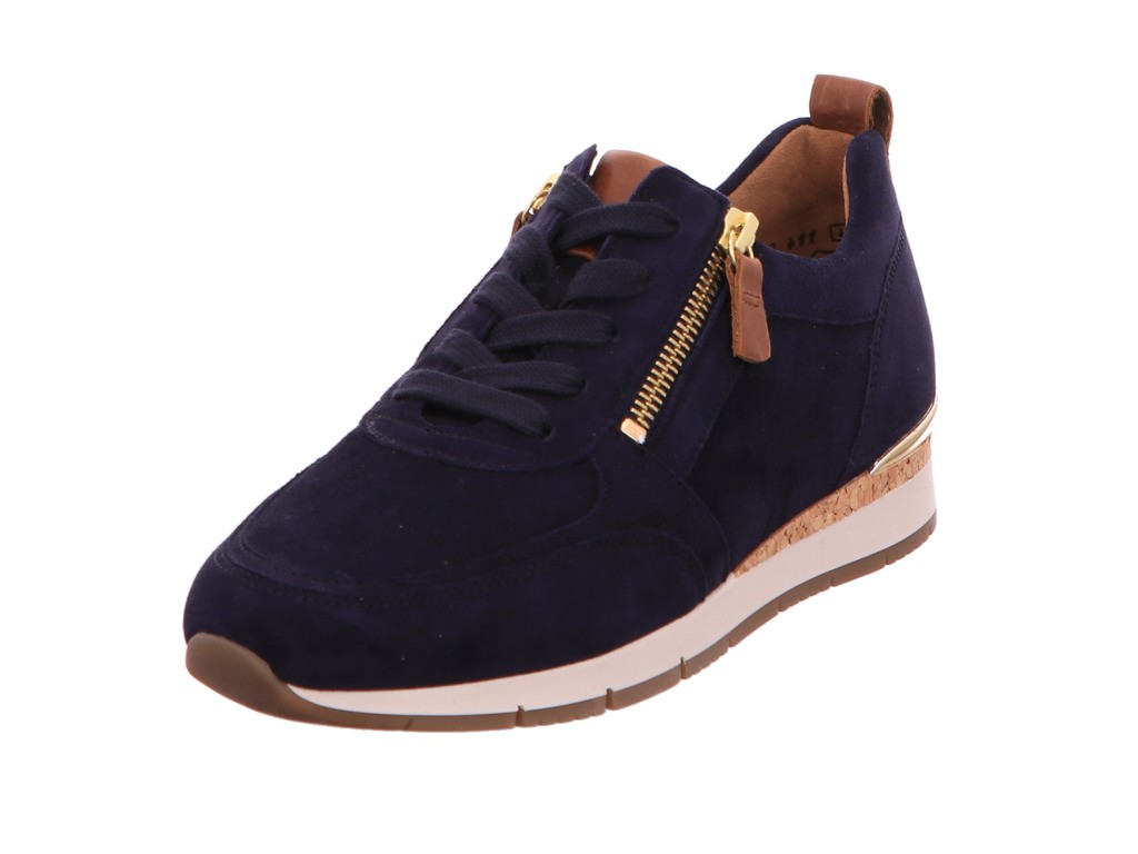 GABOR Freizeit Schnürer blau Gabor Fashion Sneaker low 43.411.16 blau