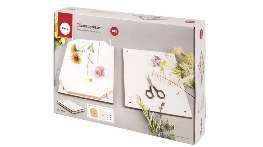 Rayher Blumenpresse Natur Credit21x30cm
