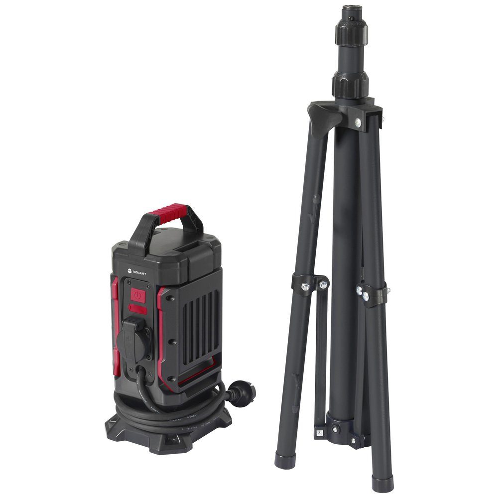 TOOLCRAFT Baustrahler TOOLCRAFT LED-Baustrahler Stativlänge (max): 1500 mm 40 W Naturwe