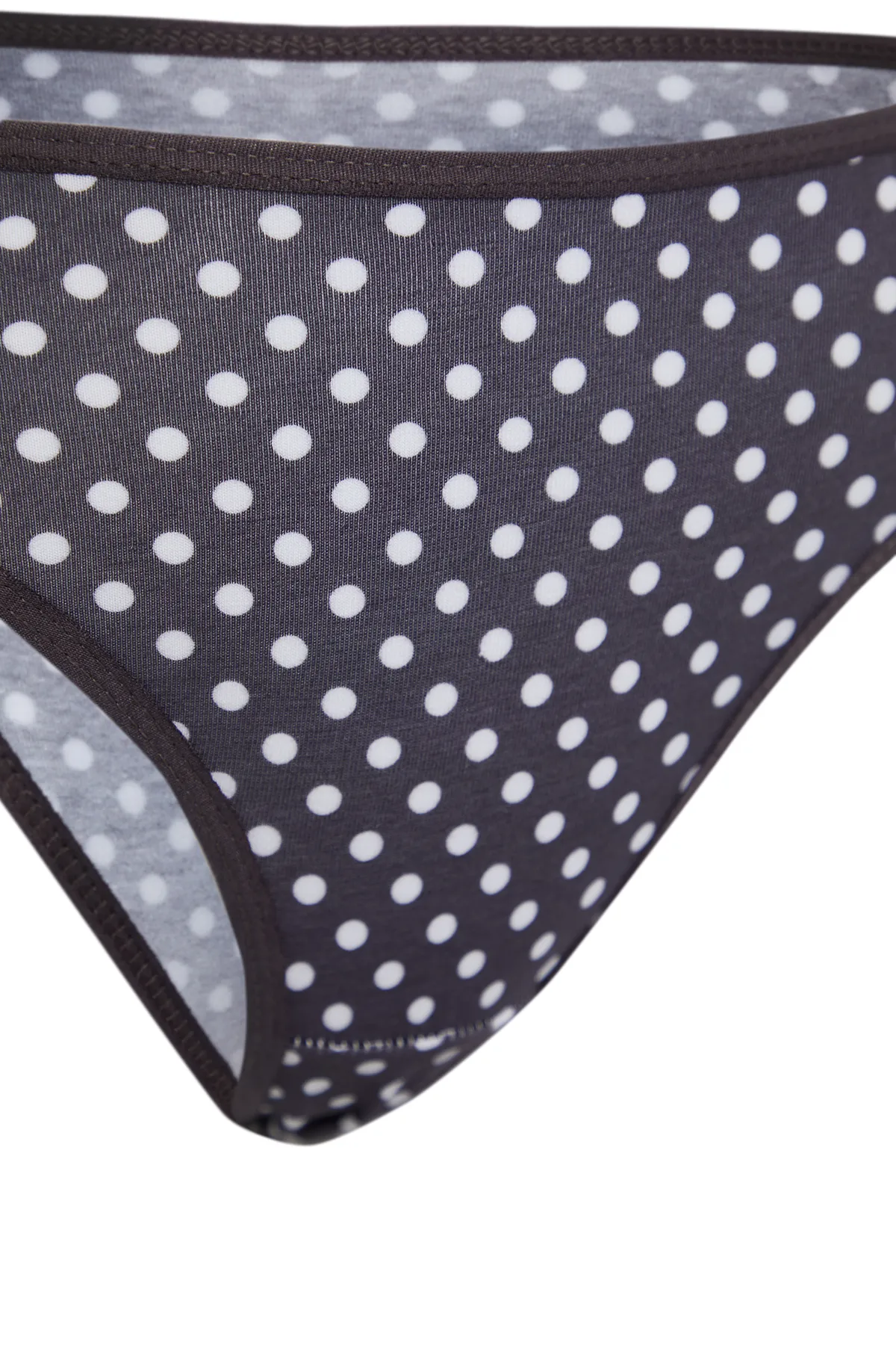 Trendyol Collection  Schwarz-Mehrfarbige brasilianische Strickhöschen aus Baumwolle im 3er-Pack THMAW24KU00010