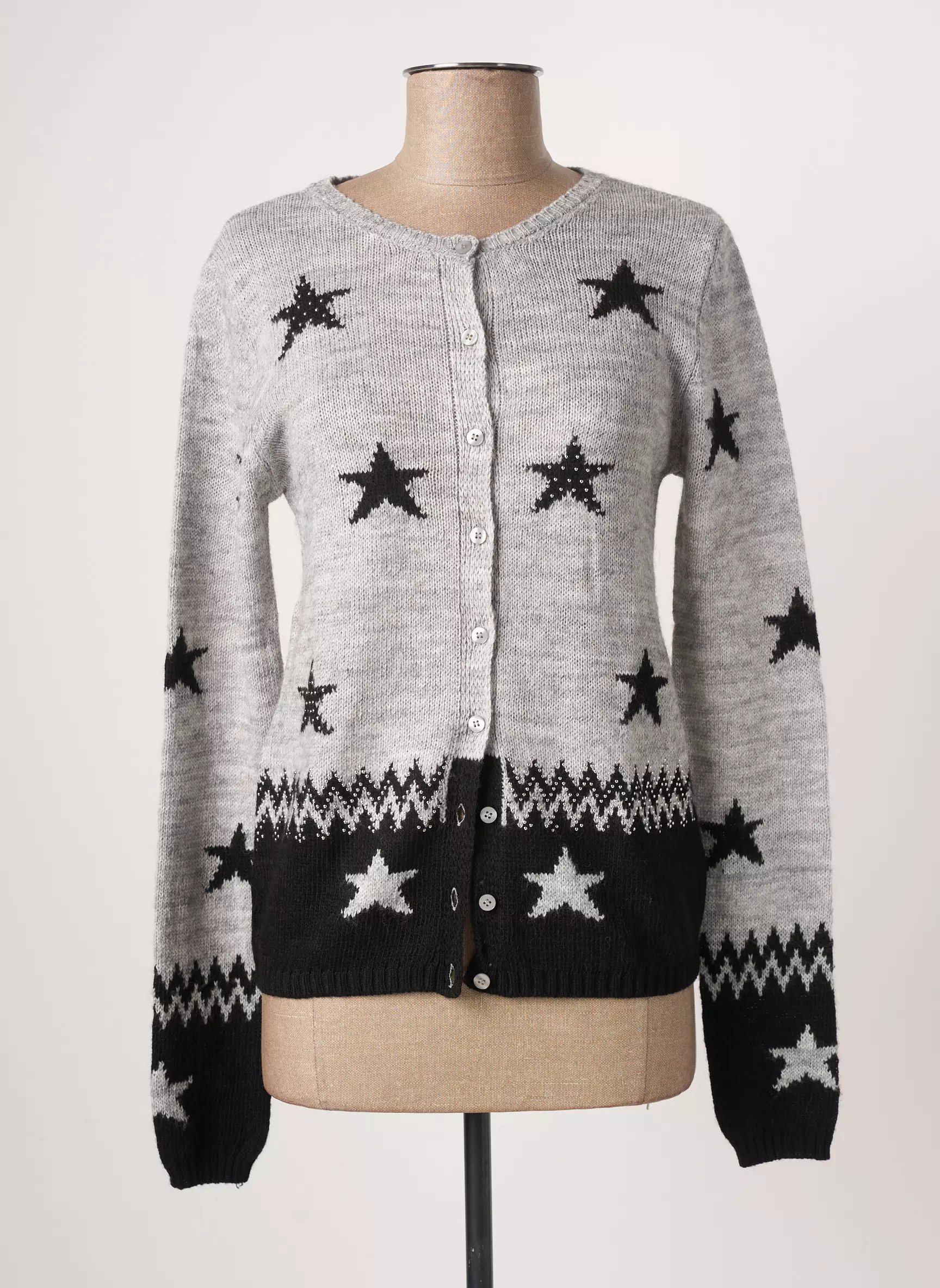 L Atelier D Anna Cardigans Femme couleur gris