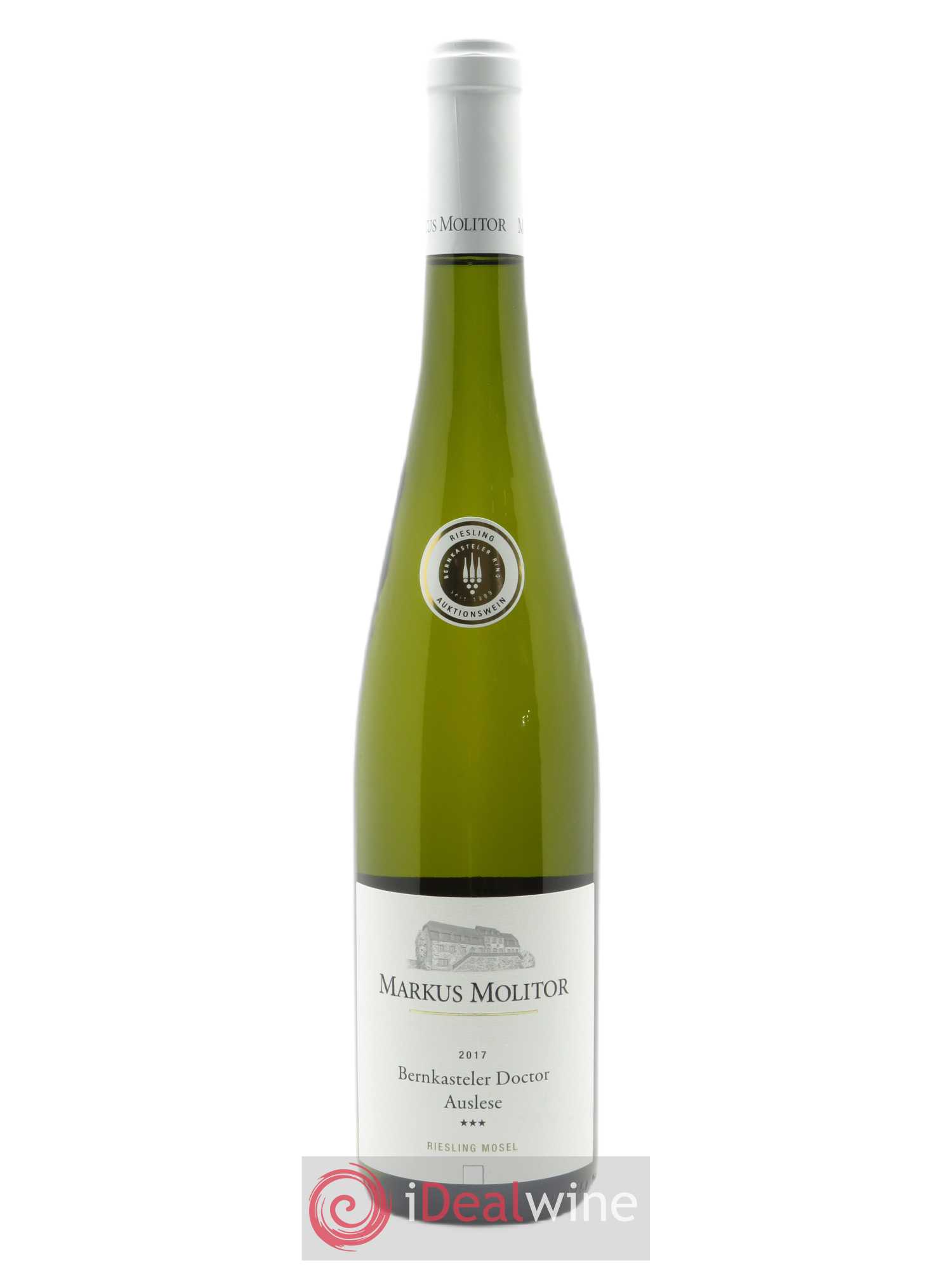 Riesling Markus Molitor Bernkasteler Doctor Auslese White Capsule°°° Auktionswein 2017 - Lot de 1 Bouteille