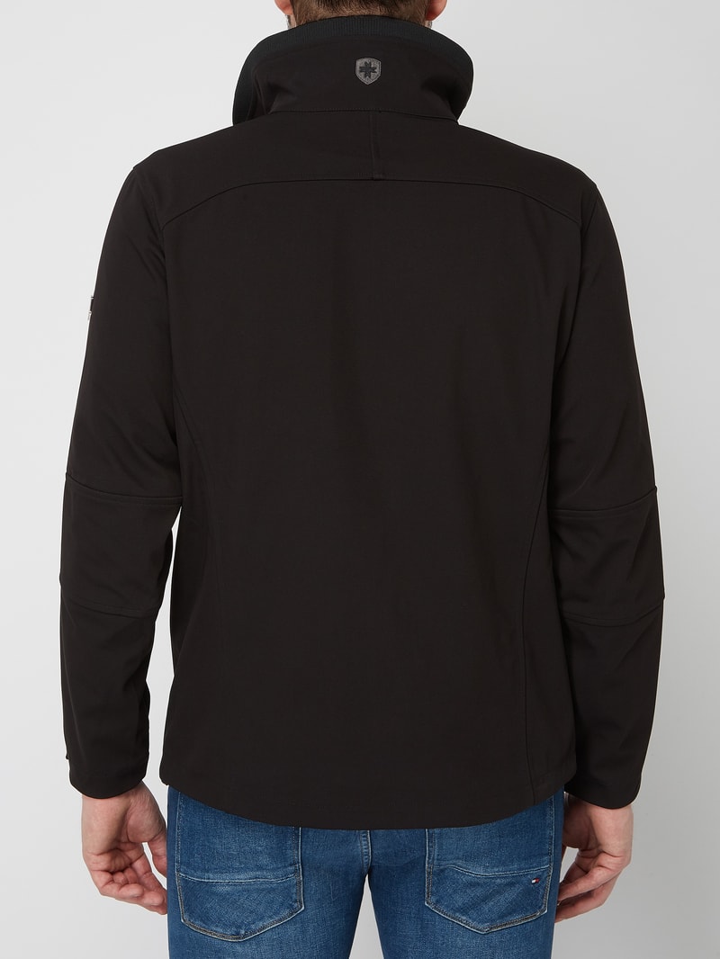 Alpinista 268 Funktionsjacke aus Softshell in schwarz