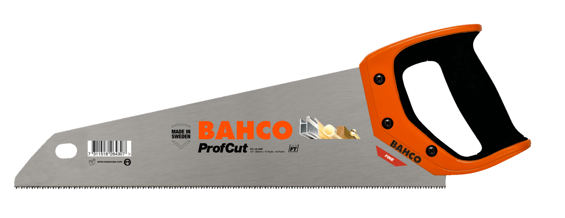 Bahco PC-15-GNP kézi fűrész Profcut Multi 375 mm