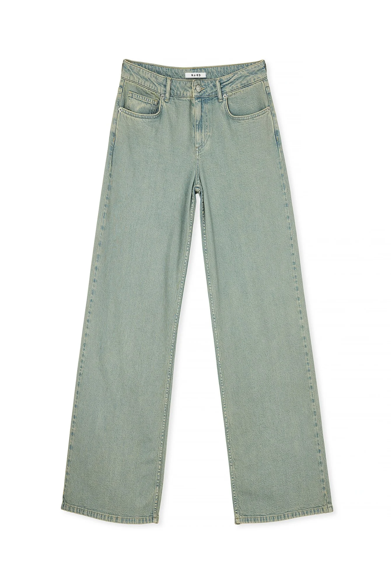 Weite Jeans mit tiefer Taille