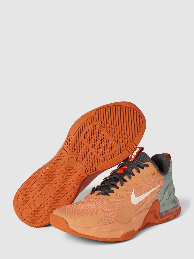 Sneaker mit Zugschlaufe Modell 'Air Max' in mittelbraun