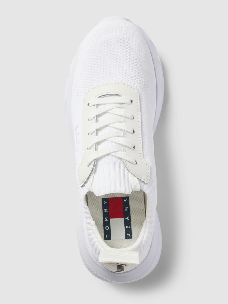 Sock-Sneaker mit Label-Print Modell 'FLEXI' in weiß