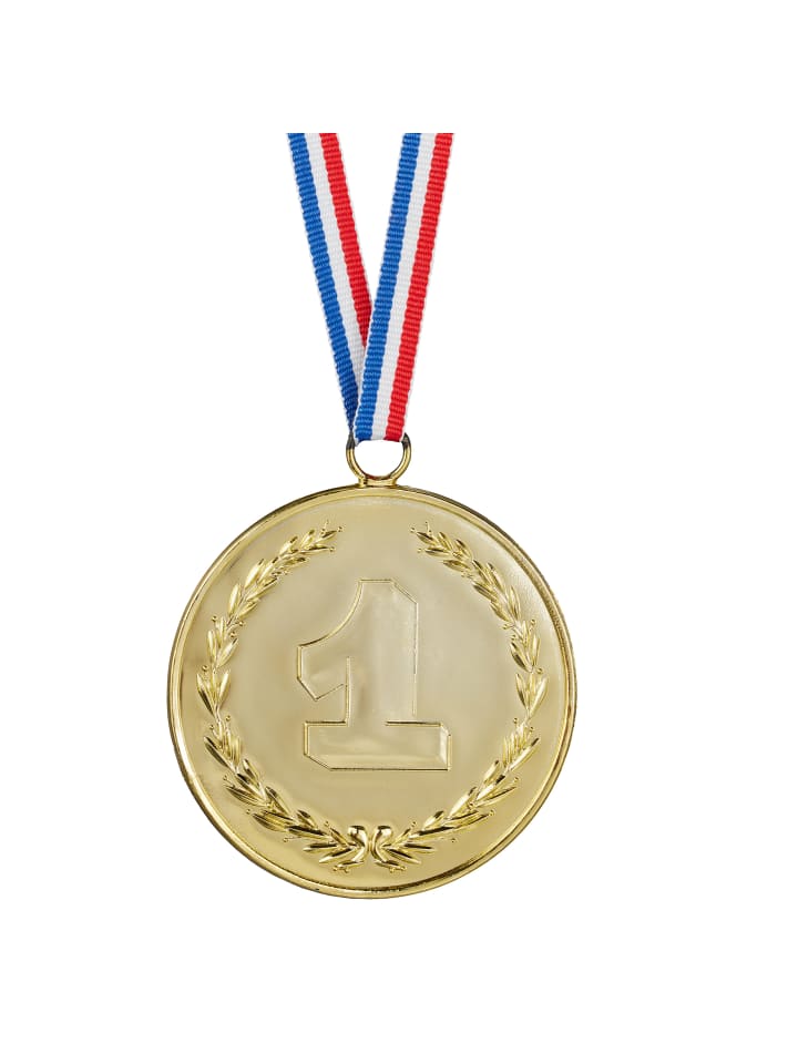 relaxdays 12 x Medaille in Gold günstig kaufen onesize