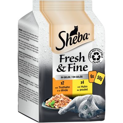 Multipack Sheba Fresh & Fine Frischebeutel 6 x 50 g