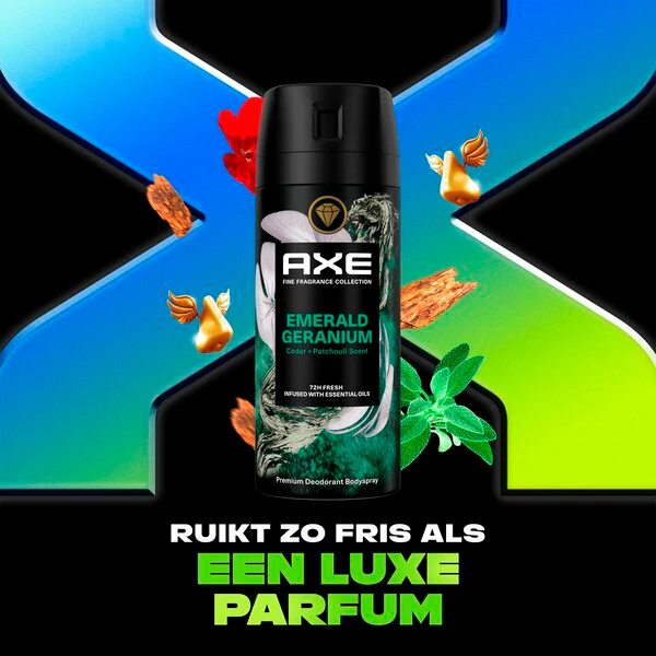 Axe Fine Fragrance Emerald Geranium dezodor és testpermet 150ml