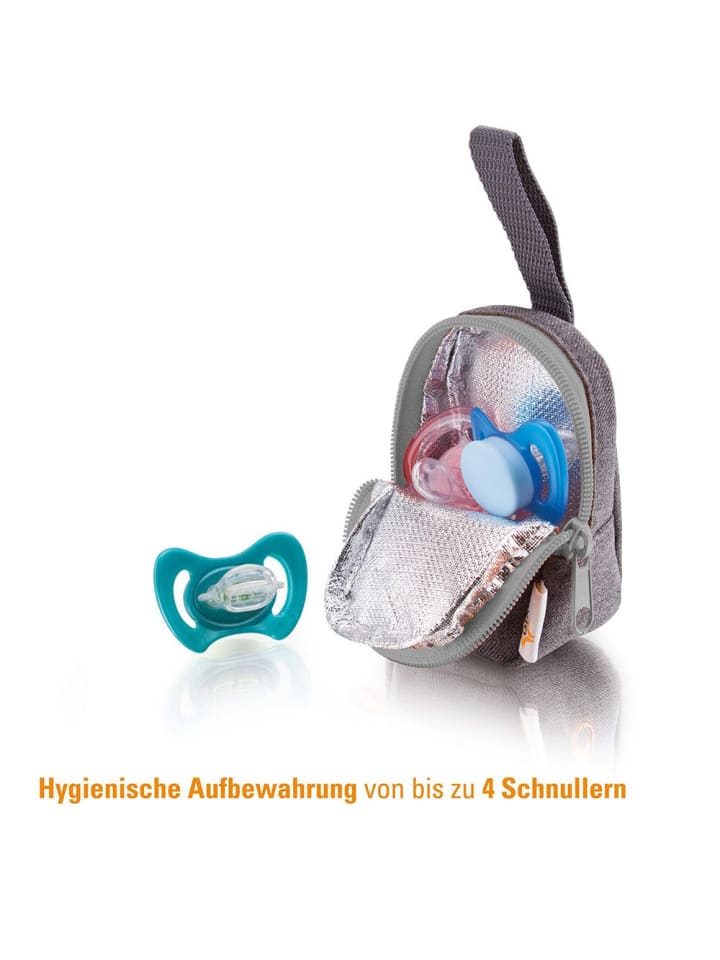 DIAGO Schnullertasche Deluxe - Grau in grau günstig kaufen onesize