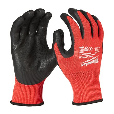 Milwaukee Accessories 4932479716 Dipped work gloves cut class 3/C - 7/S - 12 pairs