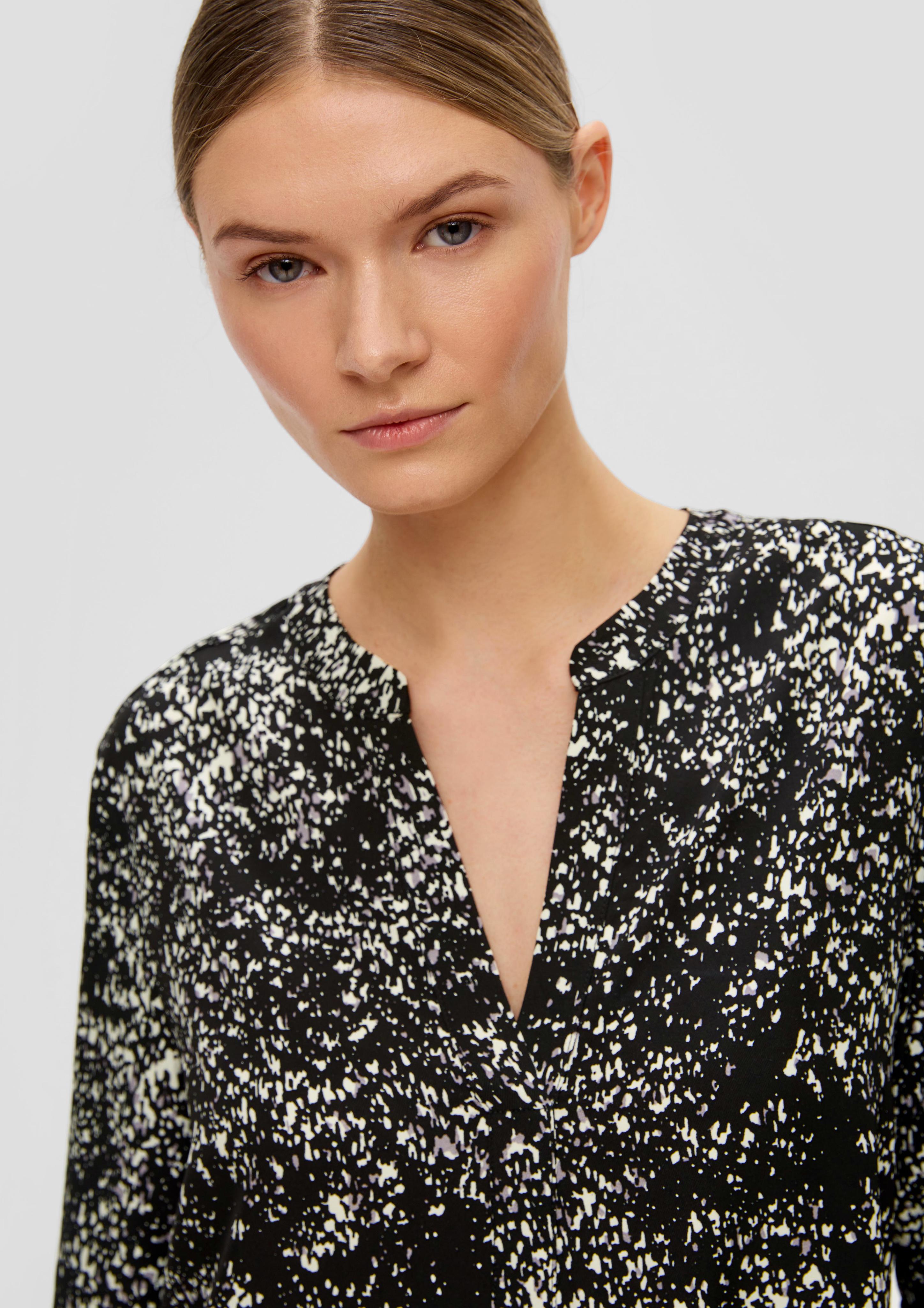 Gemusterte Bluse im Loose Fit  2145881-99A2