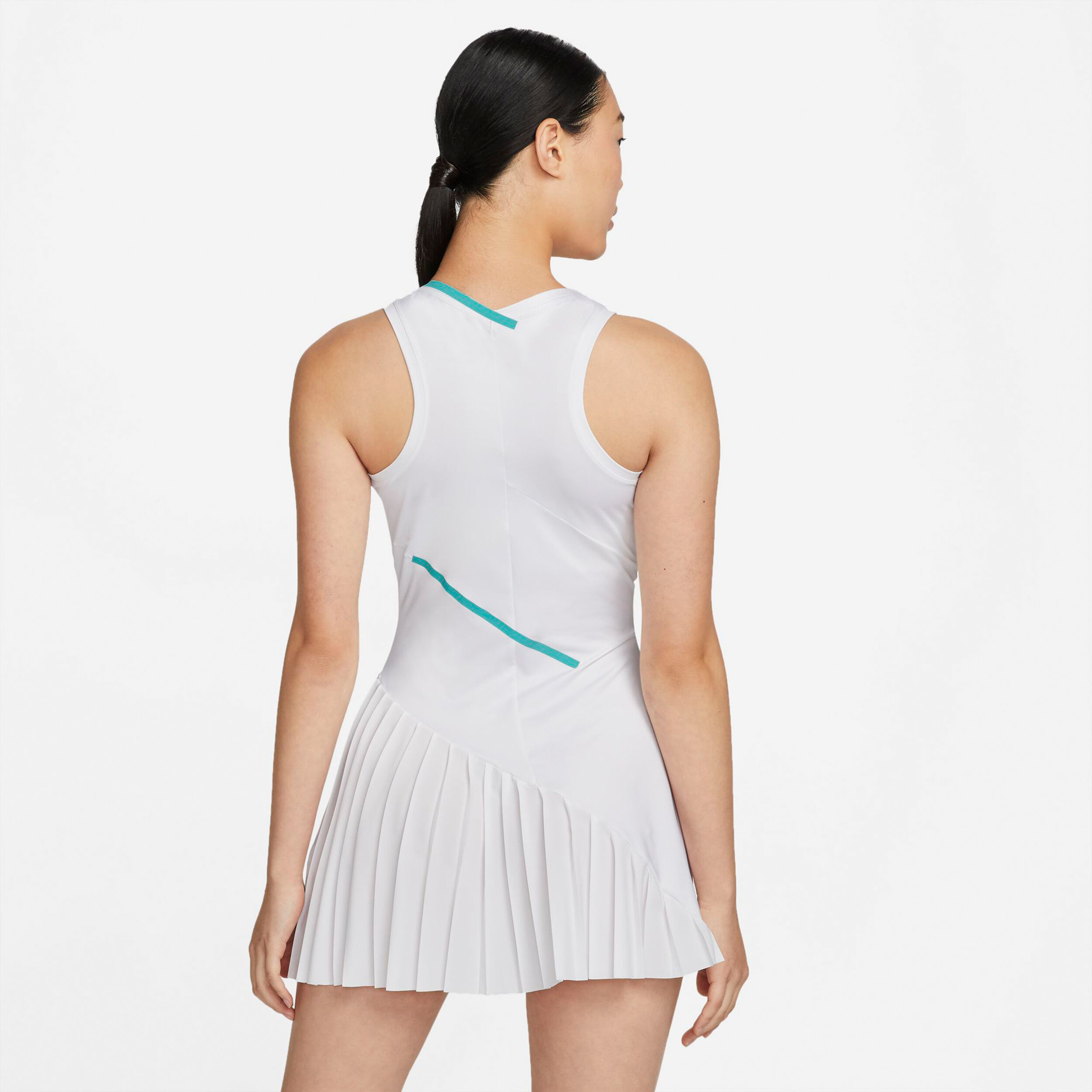 Court Dri-Fit Kleid Damen - Weiß, Türkis