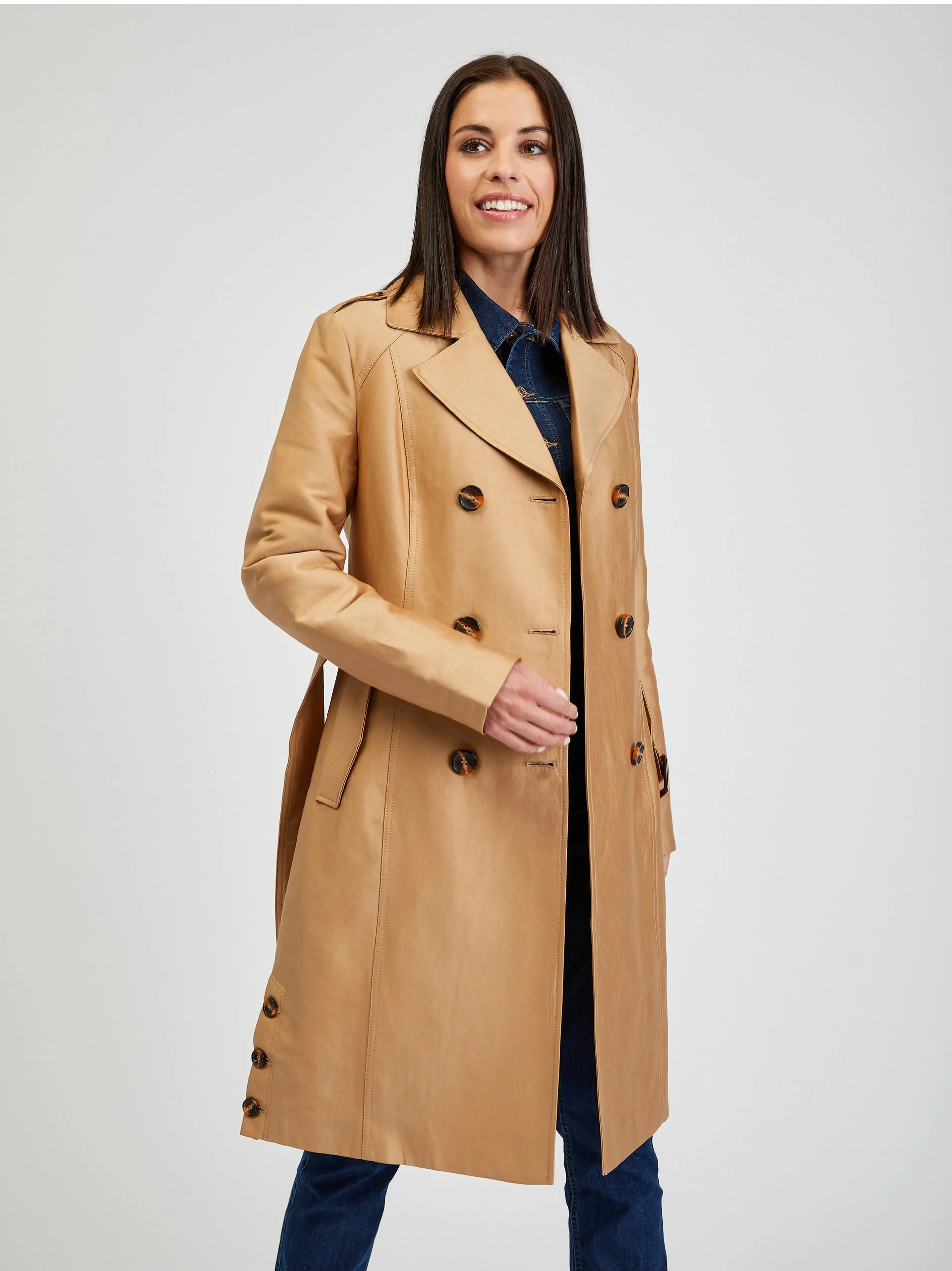 Hellbrauner Damen-Trenchcoat ORSAY