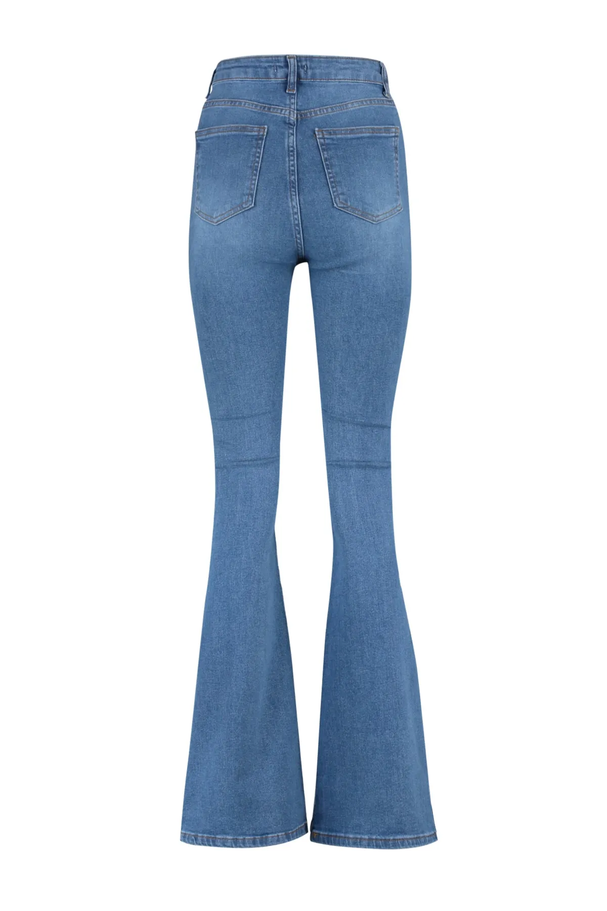 Trendyol Collection  Hellblaue Schlagjeans mit Knopfleiste und hoher Taille TWOSS20JE0111